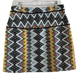 LOFT Boho Womens Mini Skirt  Festival Cocktail Party Summer Office Preppy Size 4